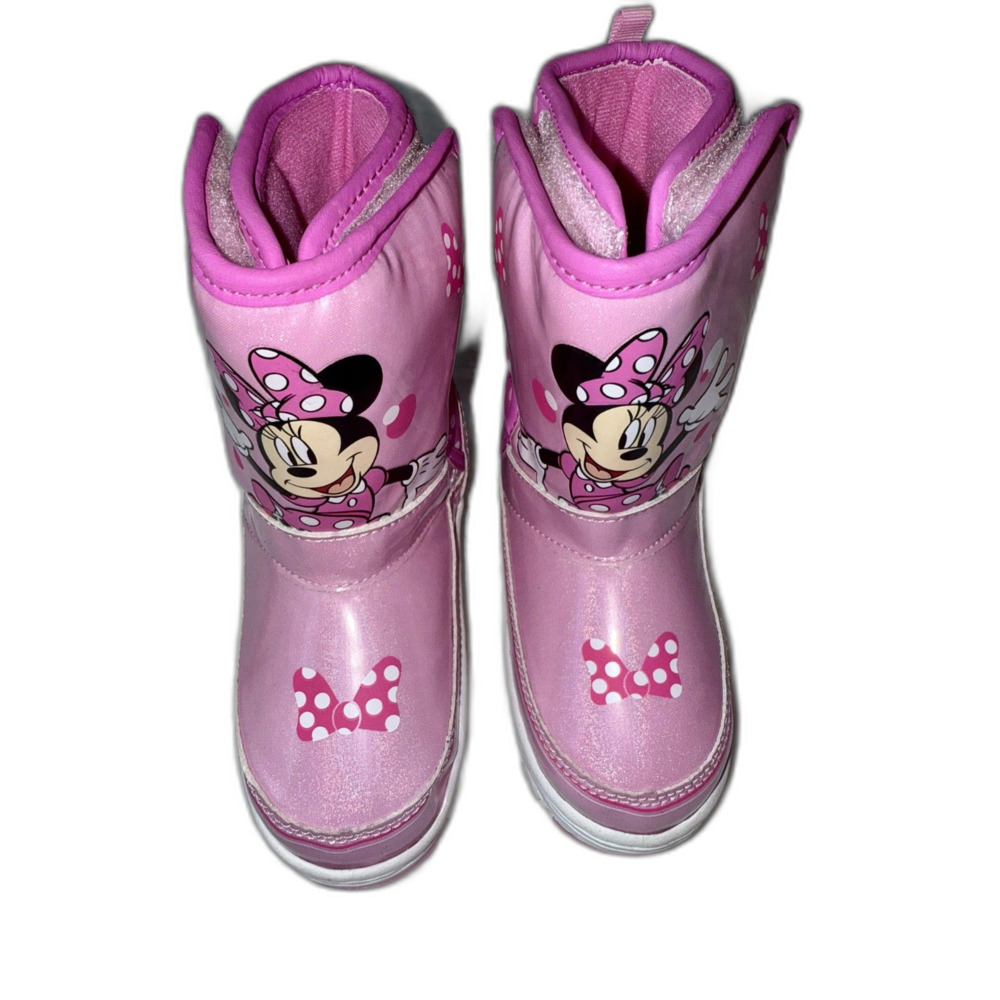 Disney Minnie Snow Boots Toddler Size 9 LIght Up NEW !